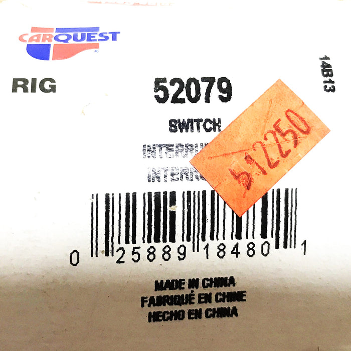 CarQuest Headlight Dimmer Switch 52079 NOS