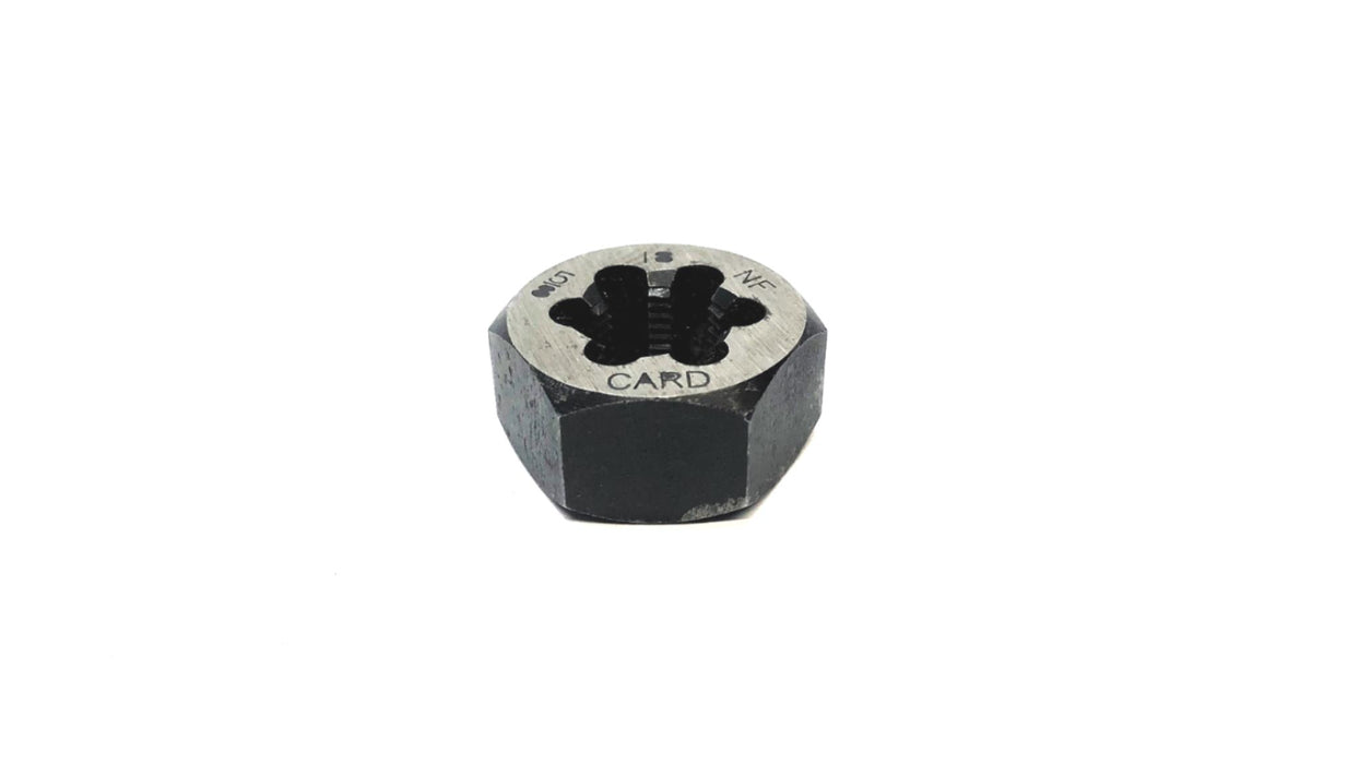 Card 5/8 INCH - 18 NF Threading Hex Die C10654 USED