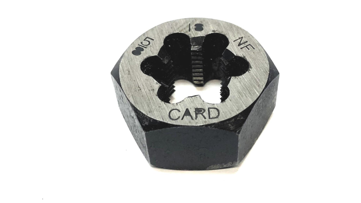 Card 5/8 INCH - 18 NF Threading Hex Die C10654 USED