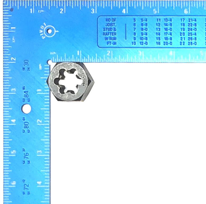 Card 5/8 INCH - 18 NF Threading Hex Die C10654 USED