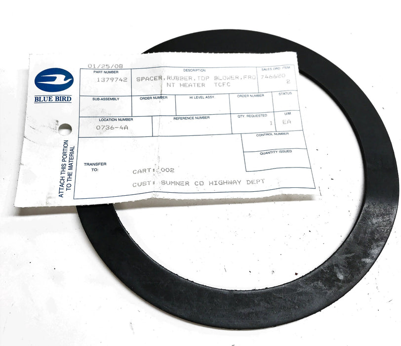 Bluebird OEM Rubber Top Blower Spacer 1379742 NOS