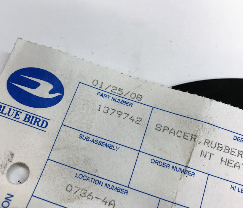 Bluebird OEM Rubber Top Blower Spacer 1379742 NOS