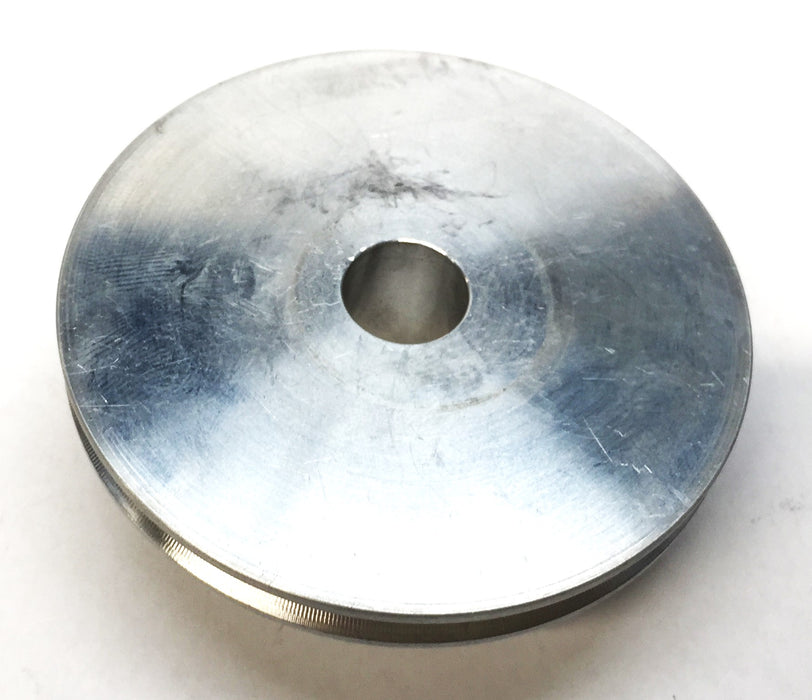 Unbranded 2-1/2" OD Aluminum 2mm V-Belt Pulley w/.5" Bore Hole [Lot of 3] NOS
