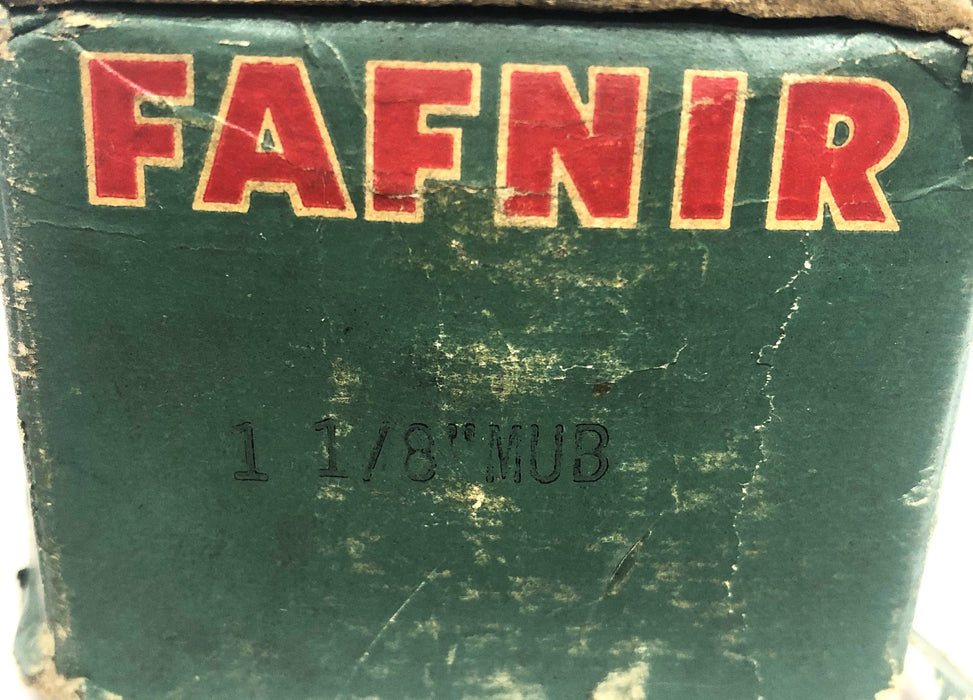 Fafnir Ball Bearing Insert With Collar And Snap Ring 1-1/8"MUB NOS