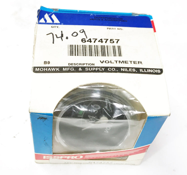 Mohawk/ISS 24V Volt Meter 6474757 NOS