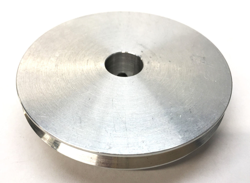 Unbranded 2-9/16" OD Aluminum 4mm V-Pulley with 1/2" Bore Hole [Lot of 5] NOS