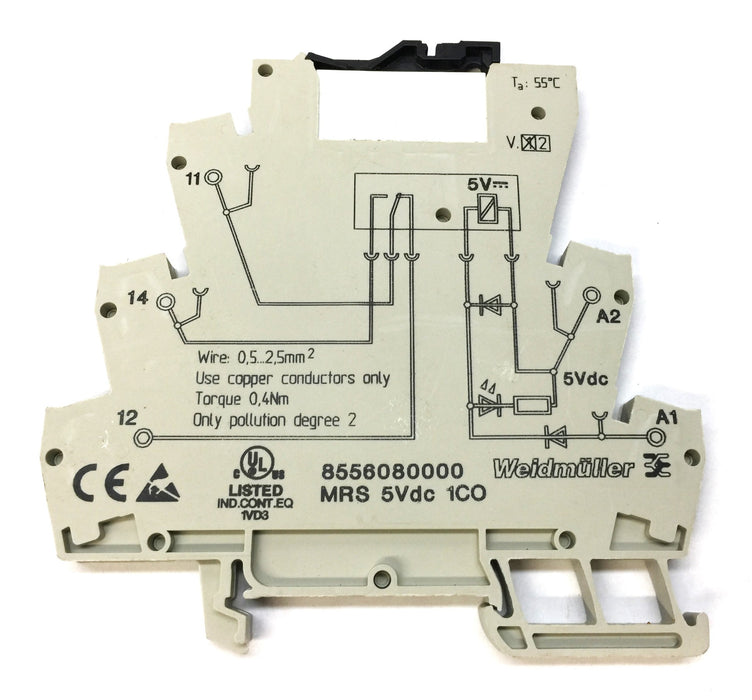 Weidmuller MRS 5Vdc Relay 8556080000 USED