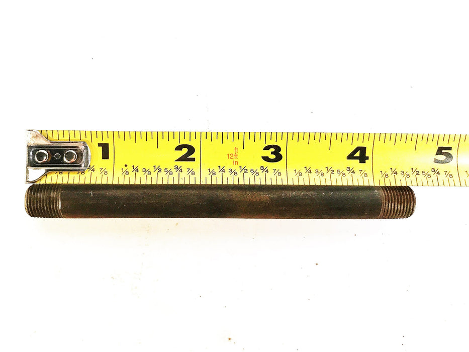 Unbranded 1/4" x 4-1/2" Galvanized Black Pipe Nipples B3326X245 [Lot of 10] NOS