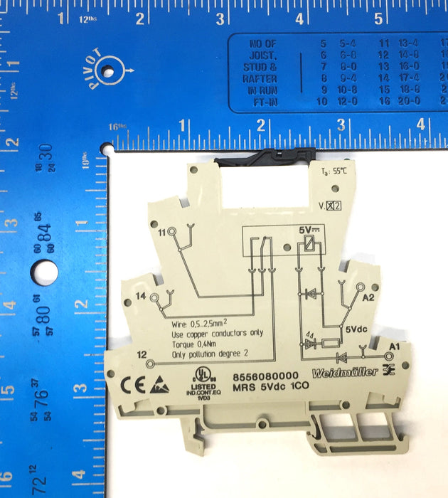 Weidmuller MRS 5Vdc Relay 8556080000 USED