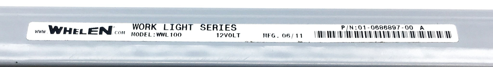 Whelen WWL100 12V Work Light LED Floodlight Assembly 01-0686897-00 A USED