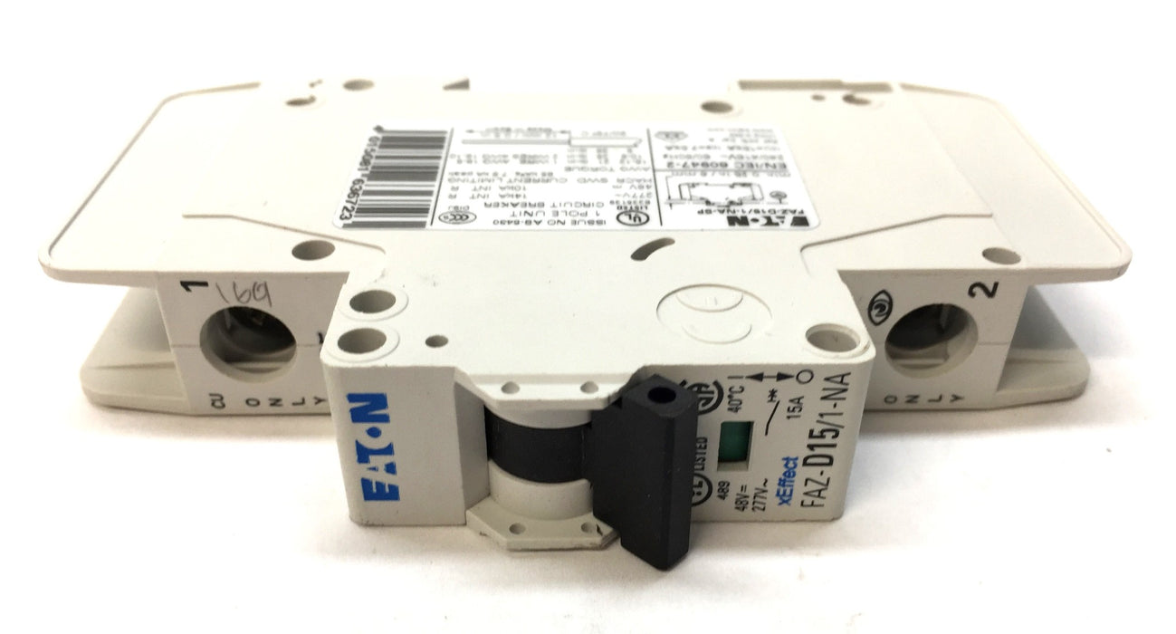 Eaton 1-Pole Miniature Circuit Breaker FAZ-D15/1-NA-SP USED