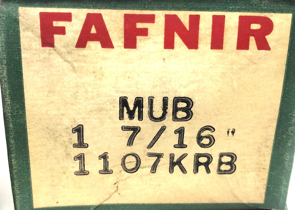 Fafnir MUB1-7/16" Ball Bearing Insert With Collar 1107KRB NOS