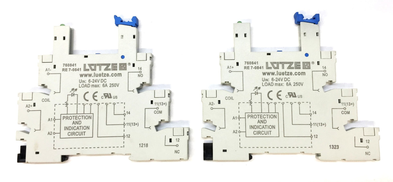 Lutze Micro-plug Relay Module 760841 [Lot of 2] NOS