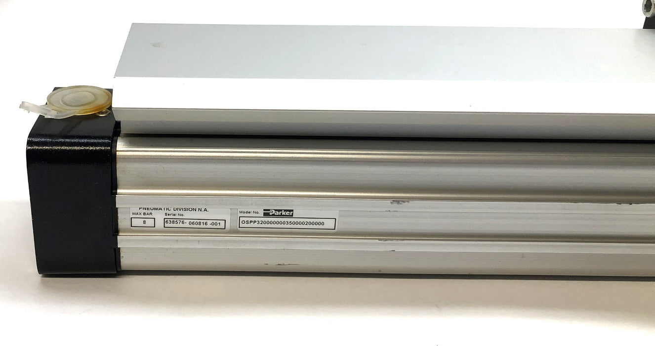 Parker Pneumatic Rodless Air Cylinder OSPP320000000350000200000 NOS