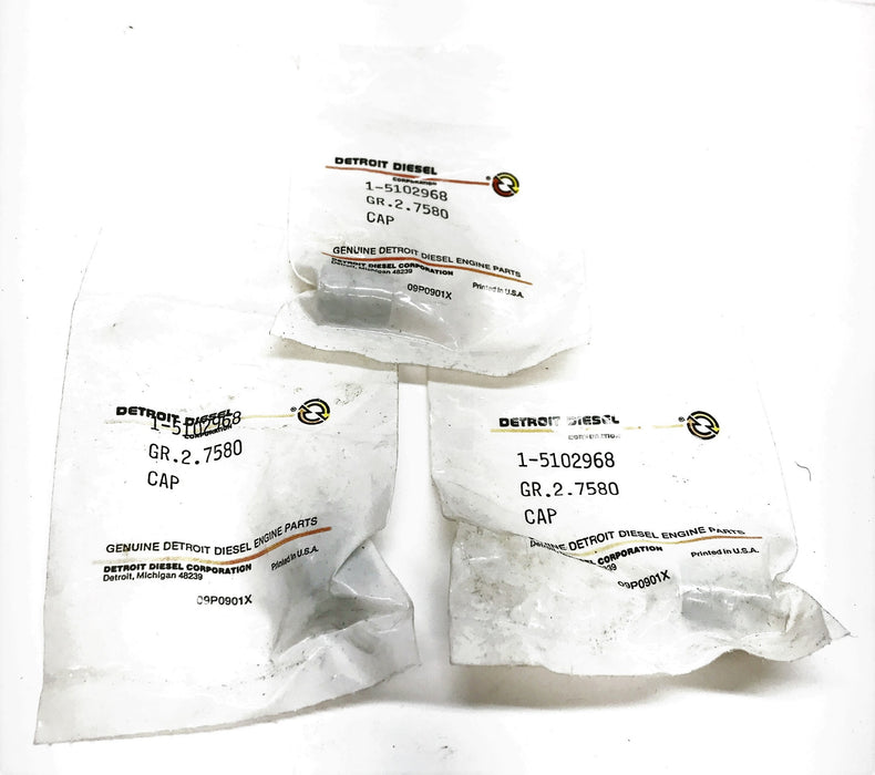 Detroit Diesel OEM Low Speed Spring Cap 5102968 [Lot of 3] NOS