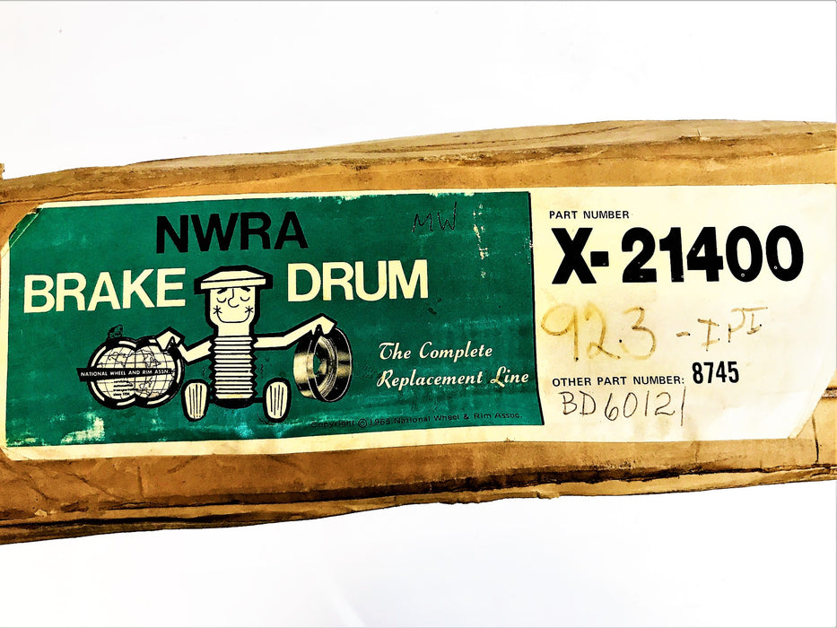 NWRA Brake Drum X-21400 NOS