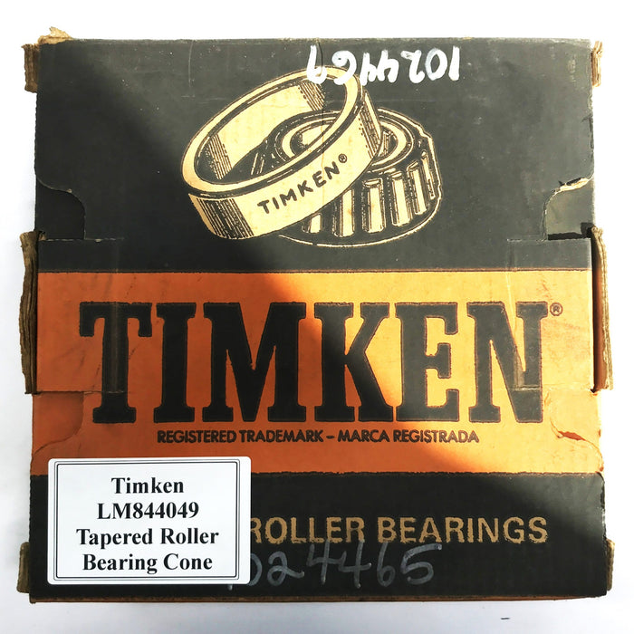 Timken Tapered Roller Bearing Cone LM844049 NOS