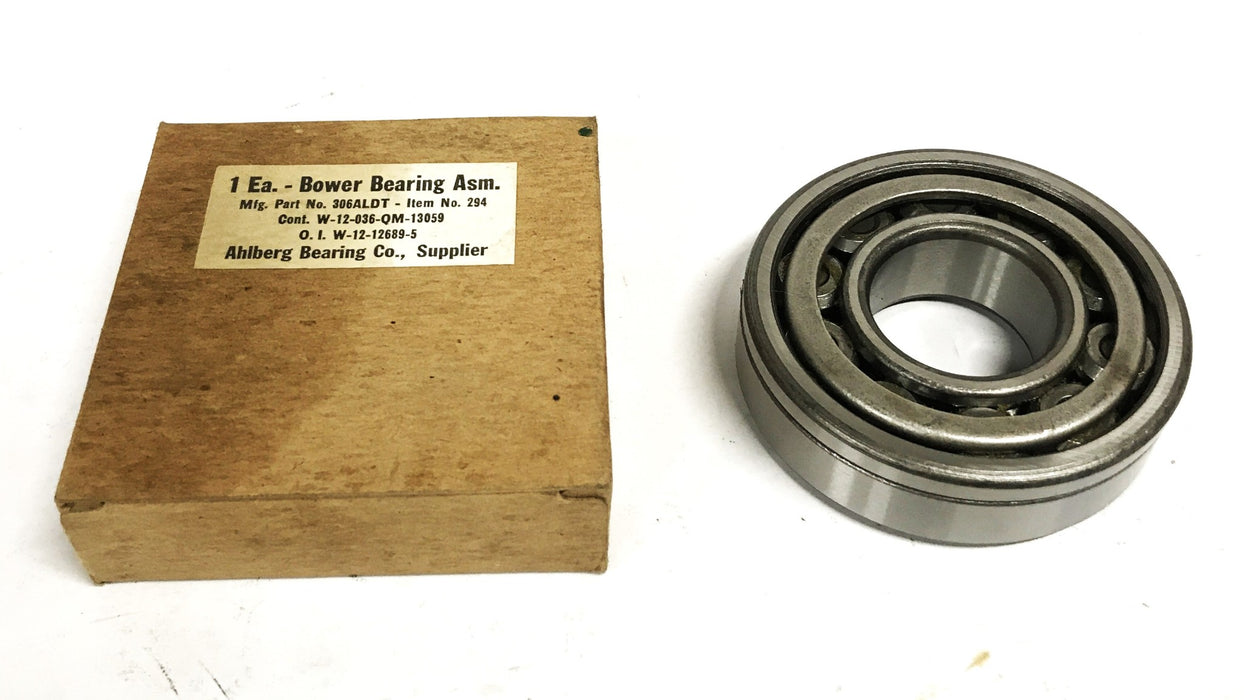 Bower Cylindrical Roller Bearing 306-ADT (306-ALDT) NOS