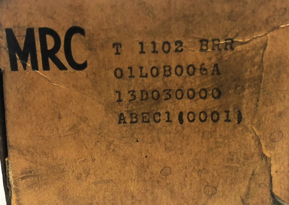MRC ABEC 1 Ball Bearing Insert With Collar T1102BRR NOS