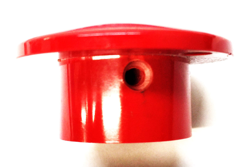 Unbranded 1-1/2" Plastic Red Threaded Knob [Lot of 5] NOS