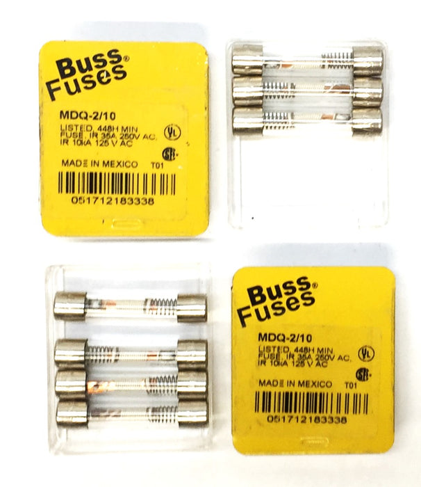 Cooper Bussmann Fuse MDQ-2/10 [Lot of 7] NOS