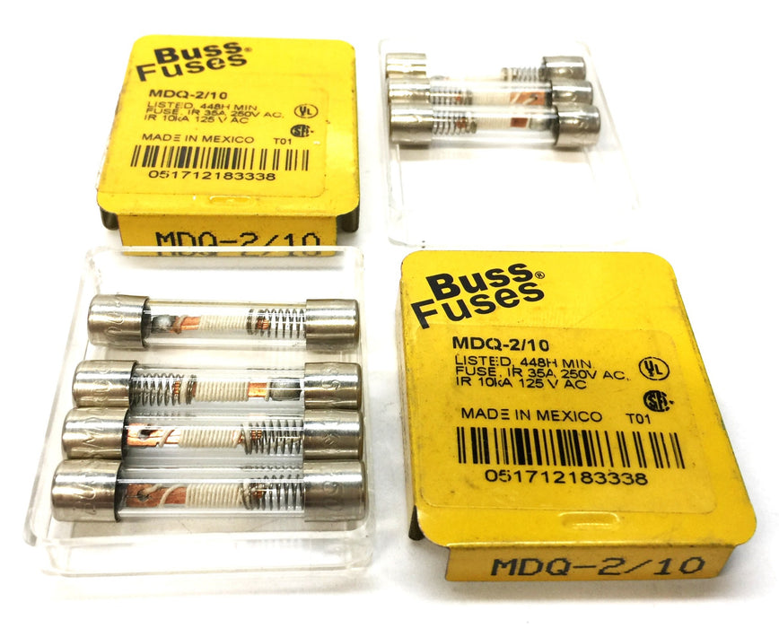 Cooper Bussmann Fuse MDQ-2/10 [Lot of 7] NOS