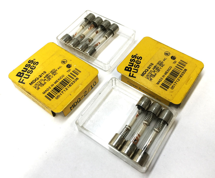 Cooper Bussmann Fuse MDQ-2/10 [Lot of 7] NOS