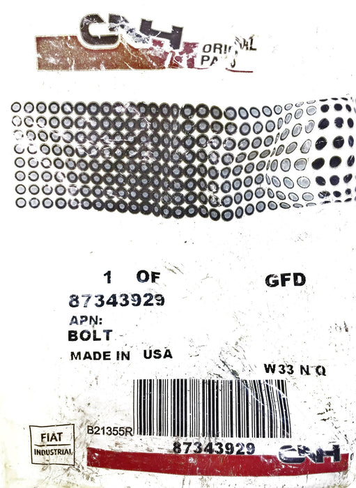 Bolt for Case New Holland/CNH 87343929 [Lot of 3] NOS