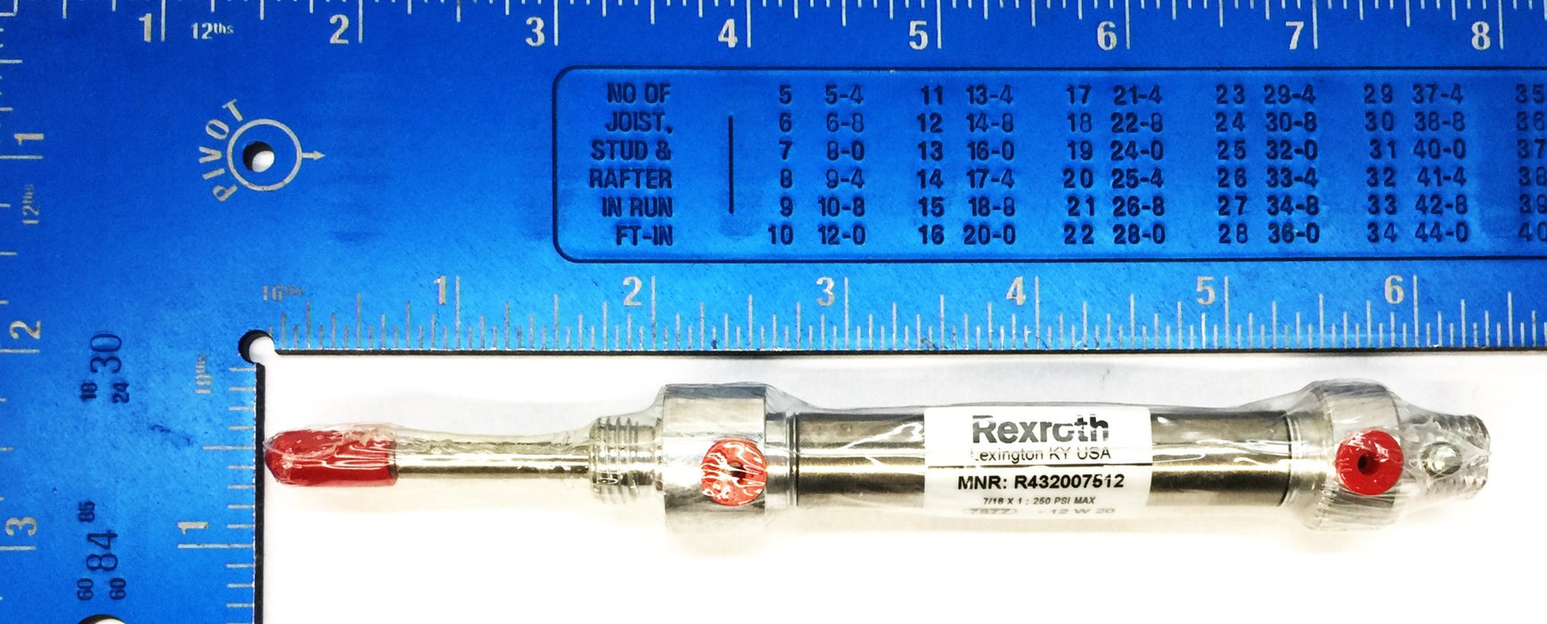 Rexroth Mini Pneumatic Air Cylinder R432007512 NOS