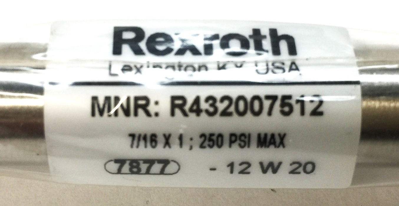 Rexroth Mini Pneumatic Air Cylinder R432007512 NOS