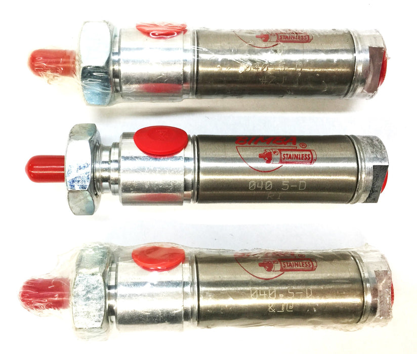Bimba Pneumatic Air Cylinder 040 5-D [Lot of 3] NOS