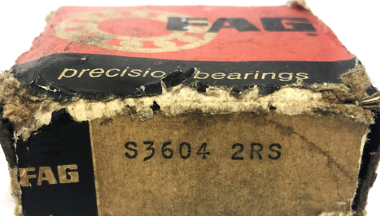 FAG Double Shielded Ball Bearing S3604-2RS NOS