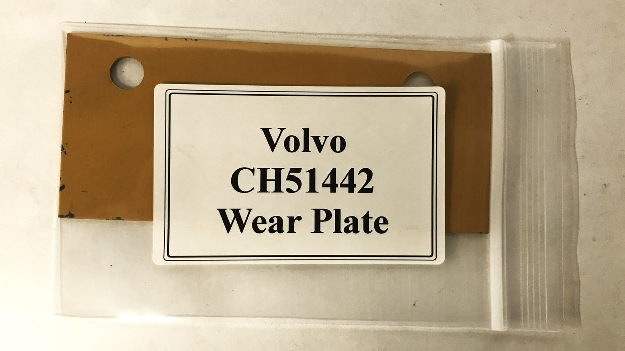 Volvo Construction 6" x 2-1/2" Metal Wear Plate CH51442 NOS