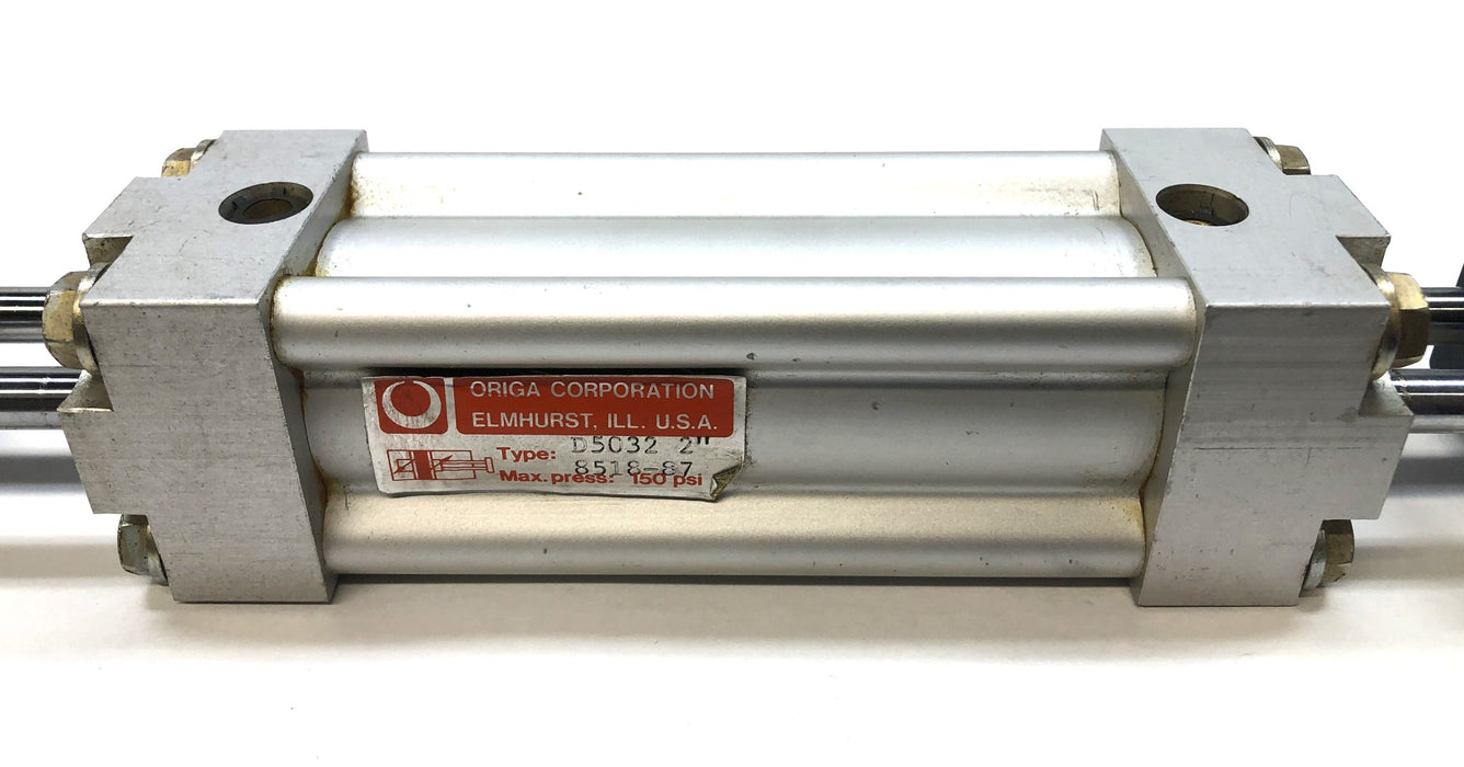 Origa Pneumatic Piston Rod Dual Cylinder D5032-2" (8518-87) NOS