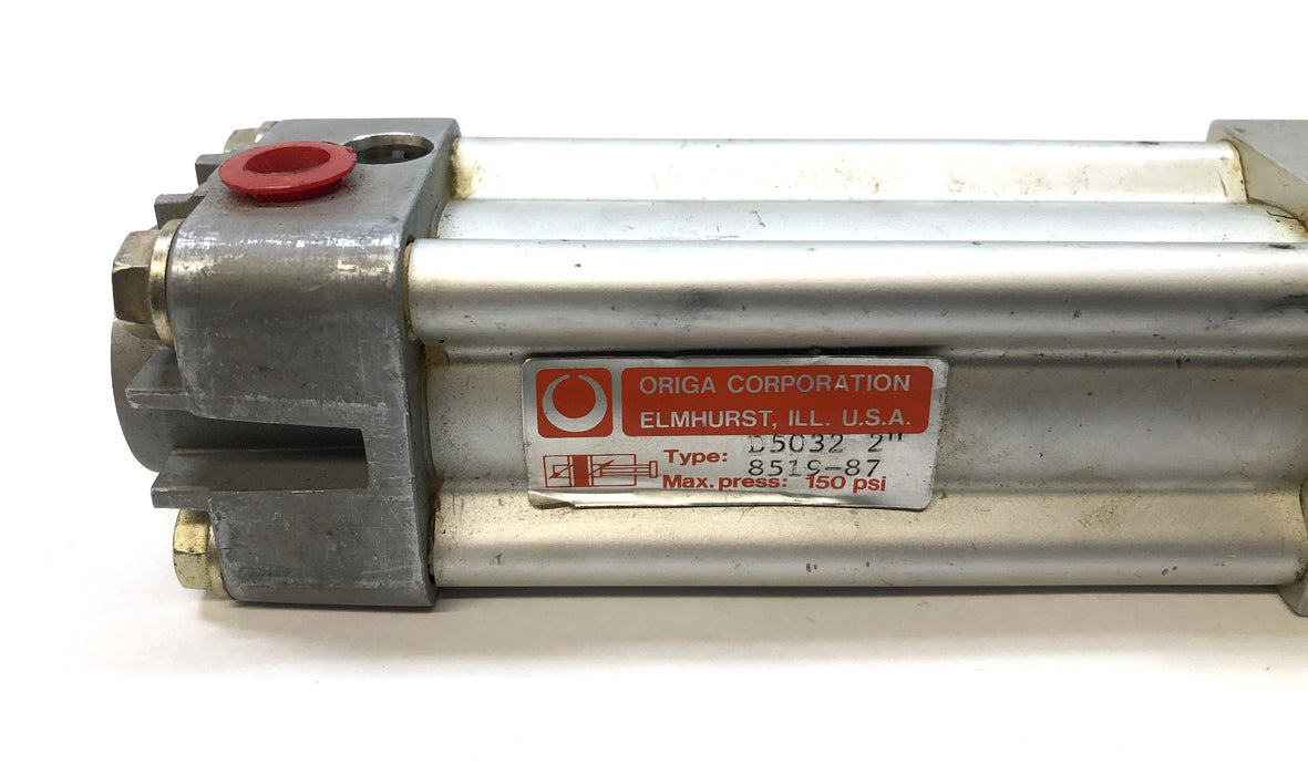 Origa Pneumatic Piston Rod Cylinder D5032-2" (8519-87) NOS