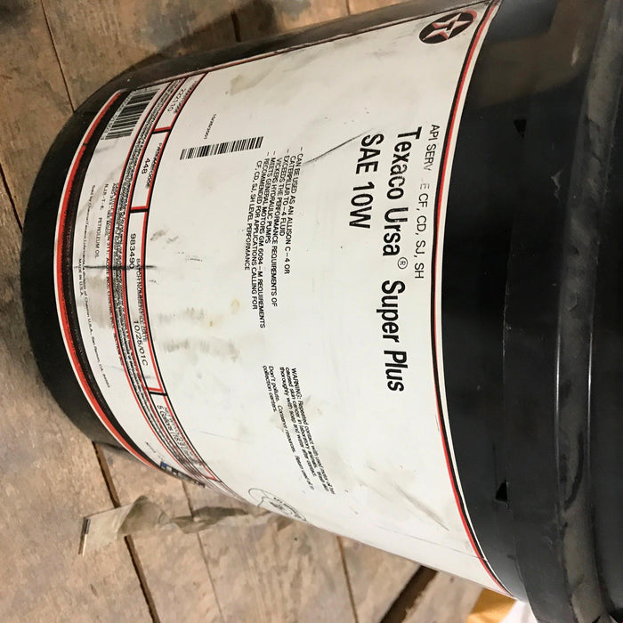 Texaco URSA Super Plus 5 Gallon 10W Oil GAM012402 NOS
