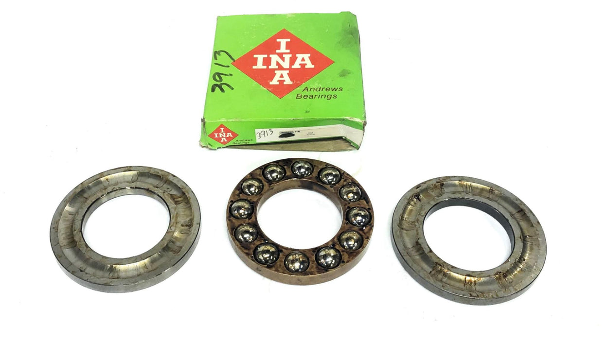 Andrew's Bearings INA Thrust Ball Bearing 3913 NOS