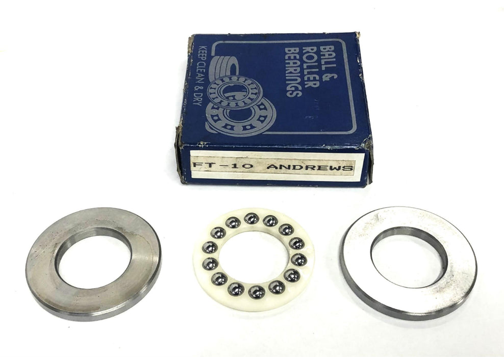 Andrew's Bearings Thrust Ball Bearing FT-10 NOS
