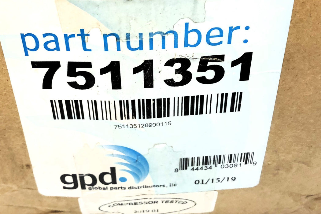 GPD / Global Parts Distributors A/C Compressor 7511351 (58238) NOS