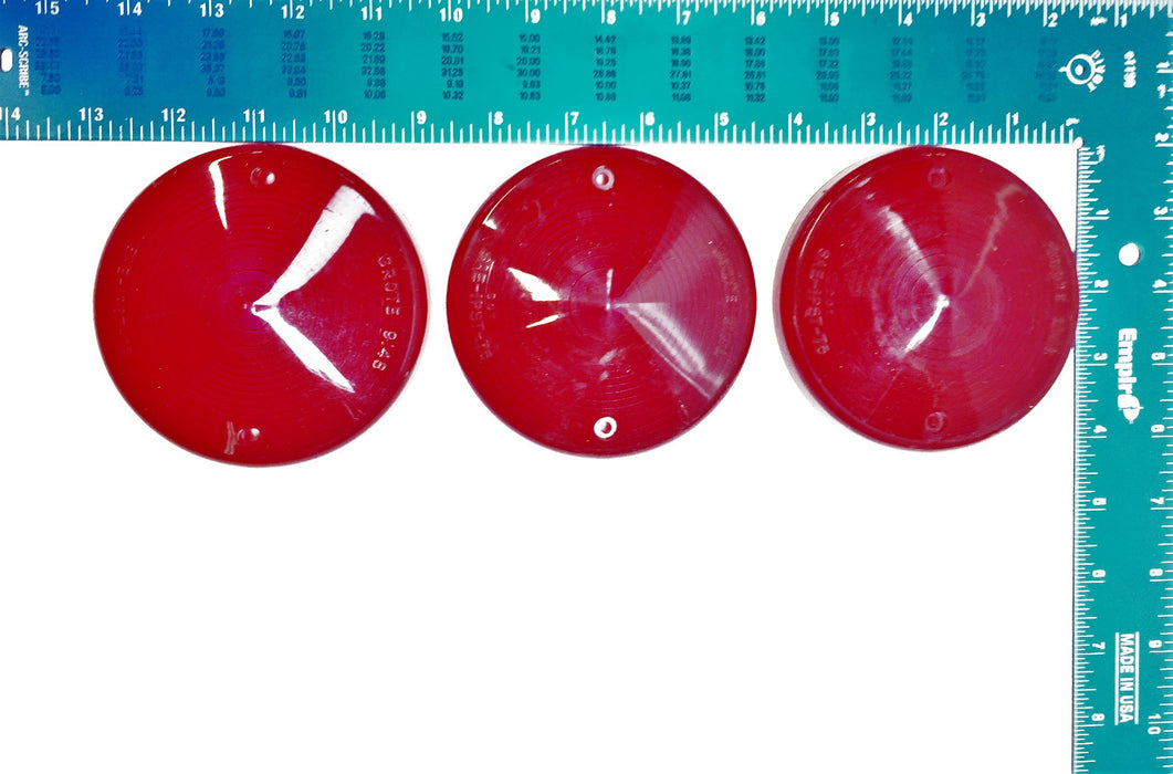 Grote Red Lens 91482 [Lot of 3] NOS