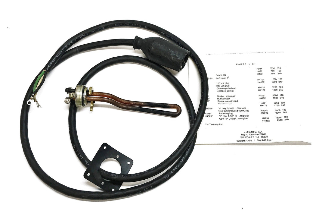 International/Navistar "Model H4" 120V Engine Heater & Harness H4101 USED