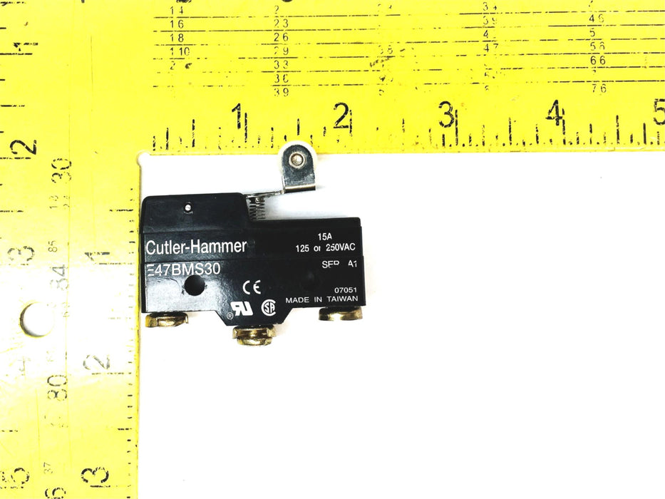 Cutler Hammer 15A 125/250VAC Limit Switch E47BMS30 NOS