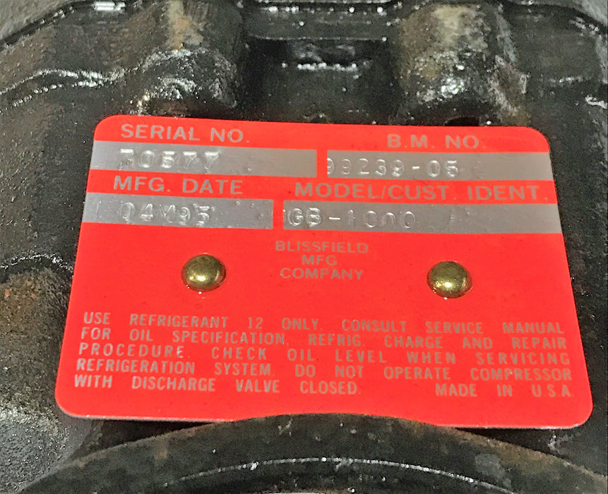 Euclid Compressor Assembly E801483 NOS