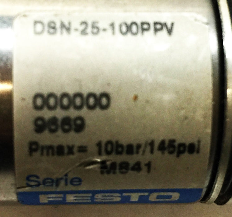 Festo Stainless Pneumatic Air Cylinder DSN-25-100-PPV NOS