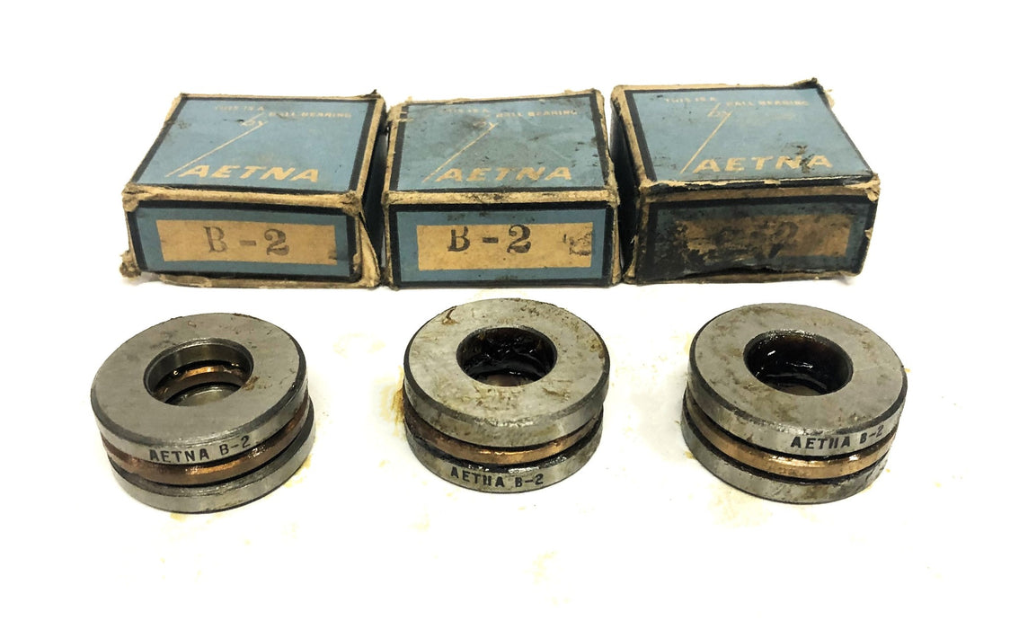 Aetna Thrust Ball Bearing B-2 [Lot of 3] NOS