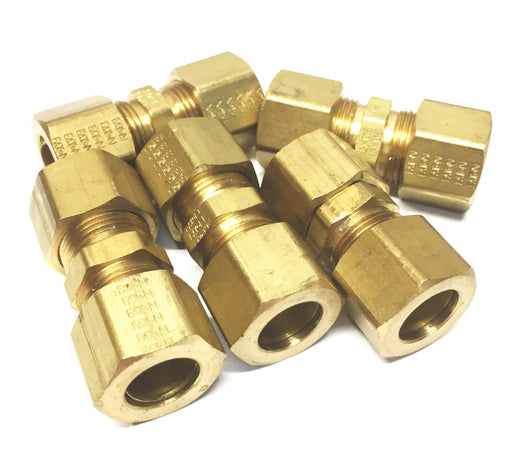 Eaton Weatherhead 1/2 Brass Compression Fitting 62X8 [Lot of 5] NOS —