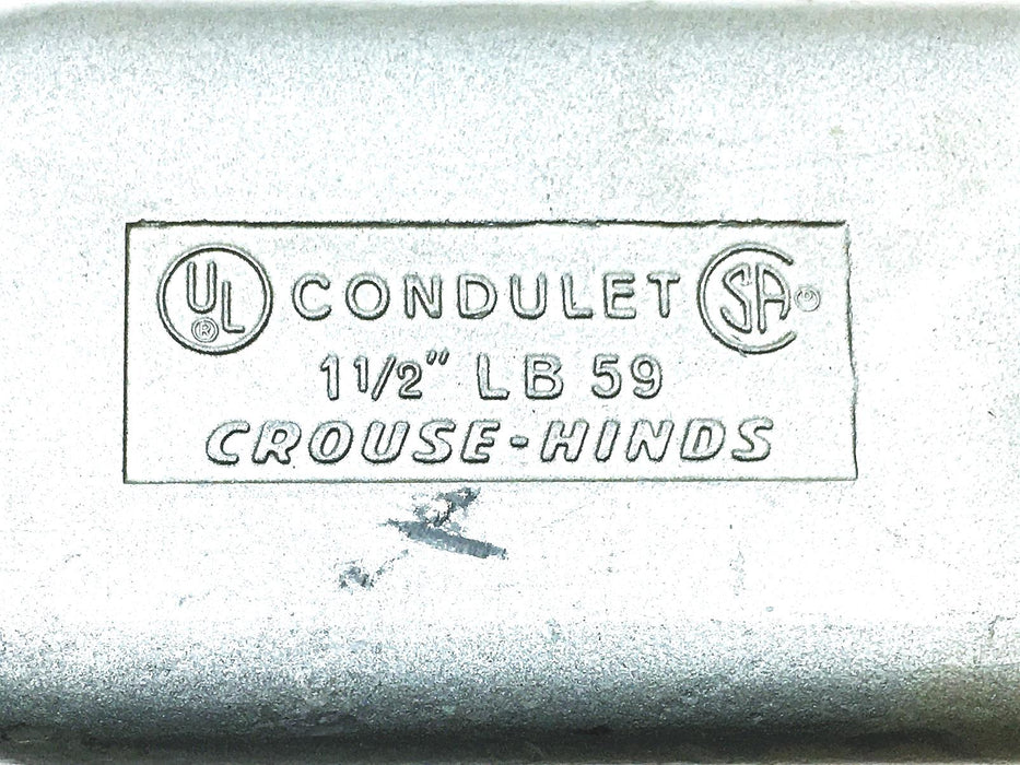 Crouse-Hinds 1-1/2 Inch 35.0 CU IN Conduit Body LB59 NOS