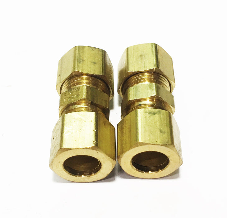 Eaton Weatherhead 3/8 Brass Compression Fitting 62X6 [Lot of 2] NOS —