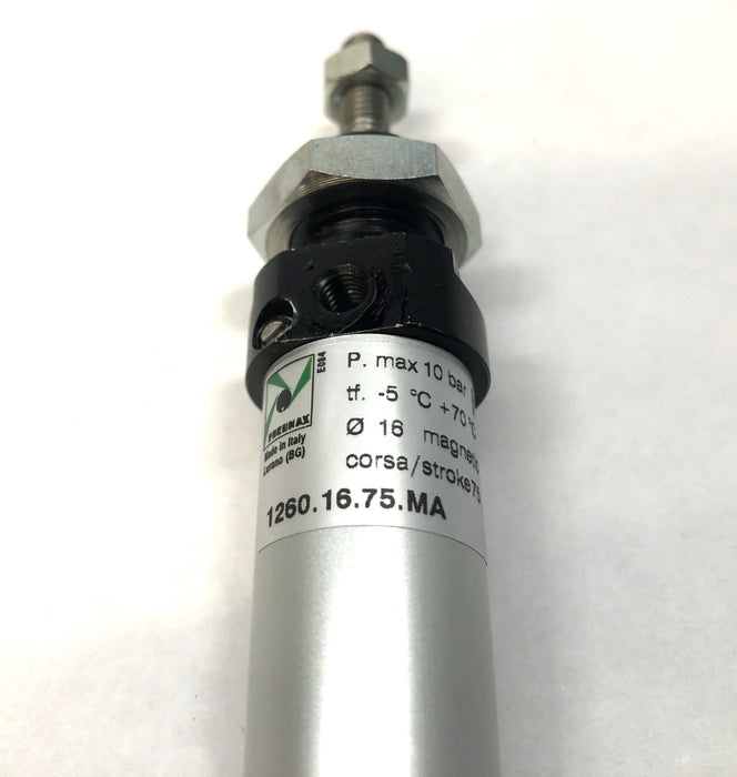 Pneumax Pneumatic Round Micro Cylinder 1260.16.75.MA NOS
