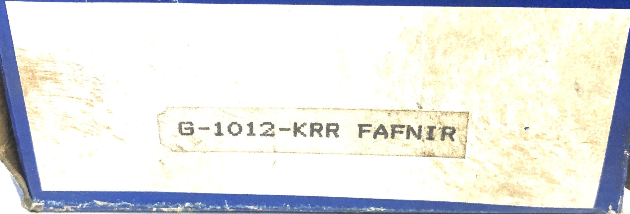 Fafnir Insert Bearing With Collar G-1012-KRR NOS